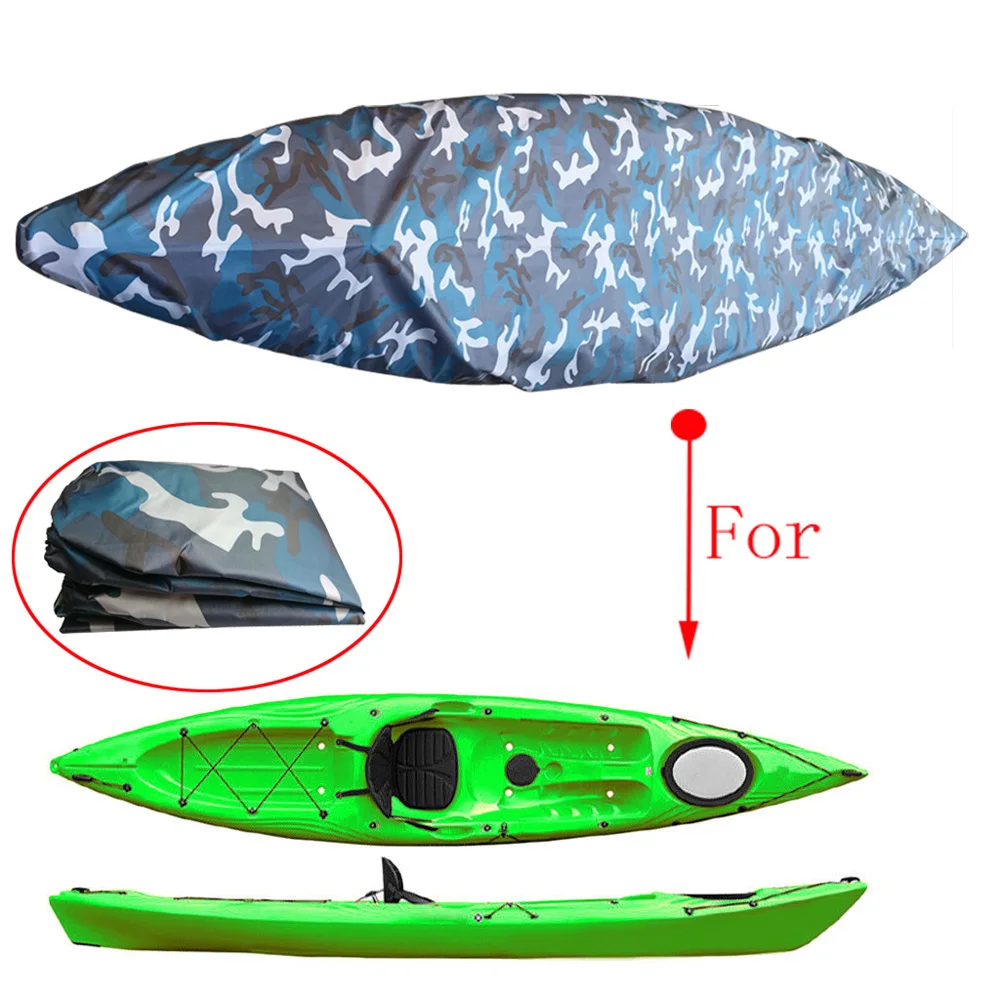 Fishing Kayak Cart - ผ้าคลุมกันฝุ่นสำหรับเรือคายัค เรือแคนู กันน้ำ กันรังสียูวี สำหรับเก็บและขนส่ง เหมาะสำหรับเรือตกปลาแบบเป่าลม