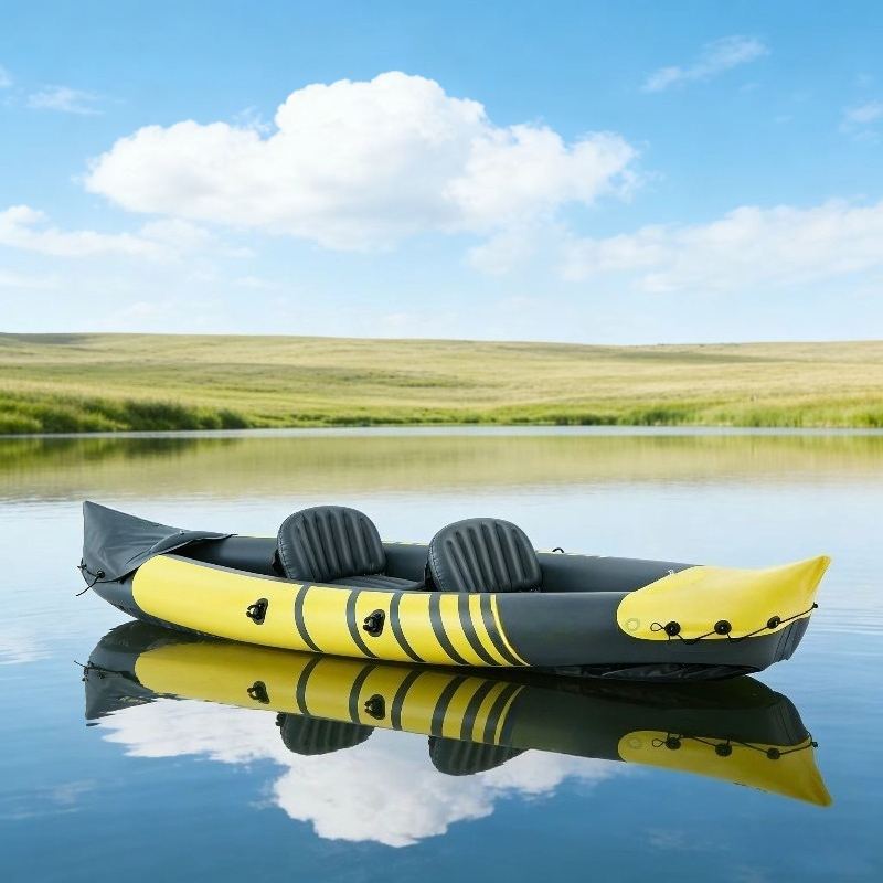 เรือคายัคตกปลาแบบเป่าลมสองที่น - Fishing Kayak Paddle บทวิจารณ์และราคา