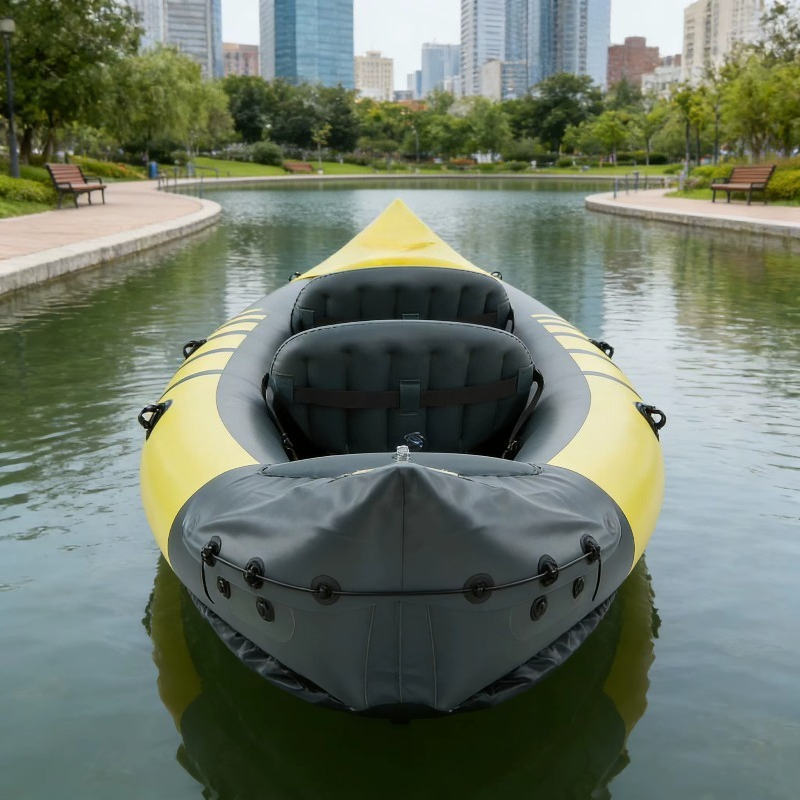 เรือคายัคตกปลาแบบเป่าลมสองที่น - Fishing Kayak Paddle บทวิจารณ์และราคา
