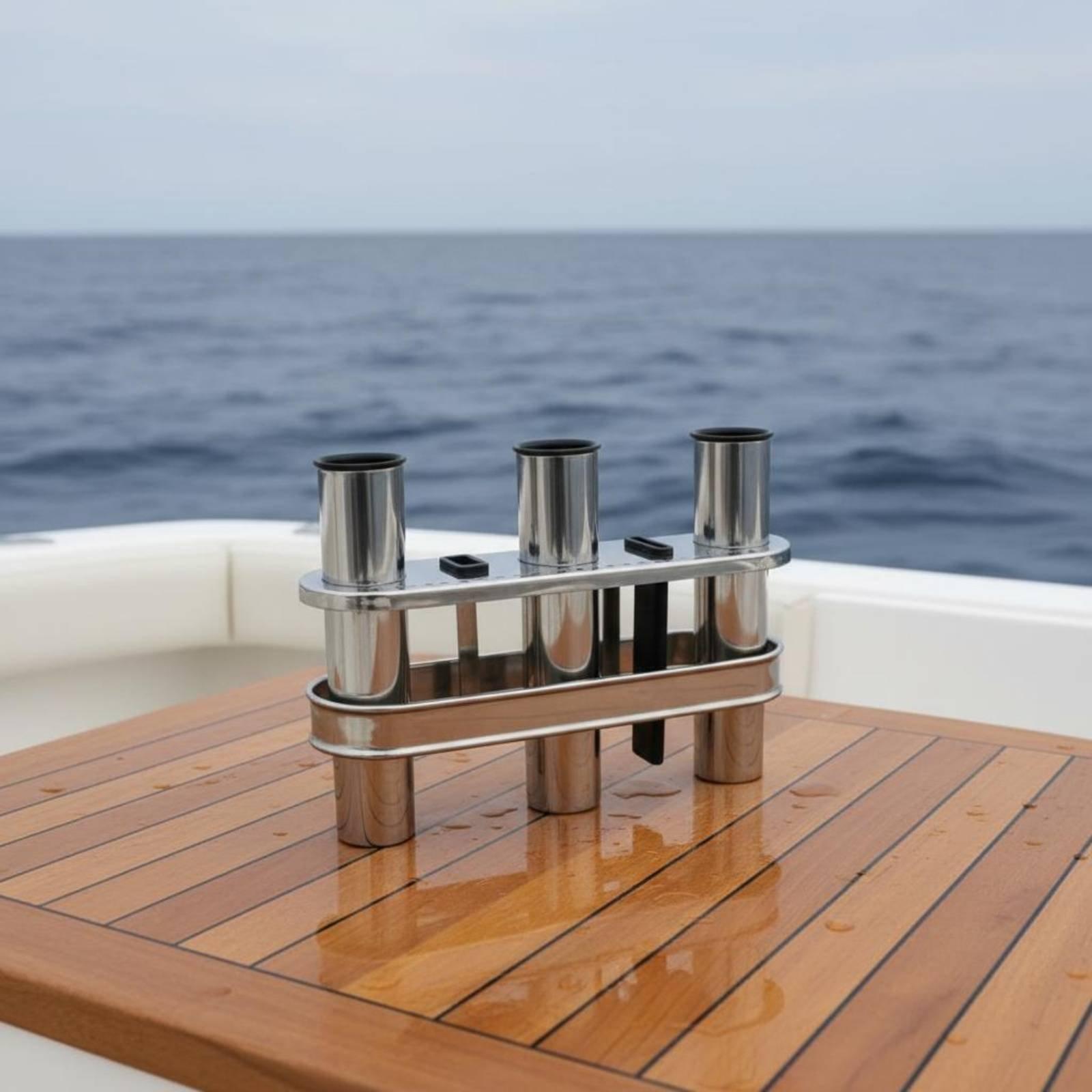 ที่วางคันเบ็ดตกปลาสแตนเลสกันน้ - Fishing Kayak Rod Holder บทวิจารณ์และราคา